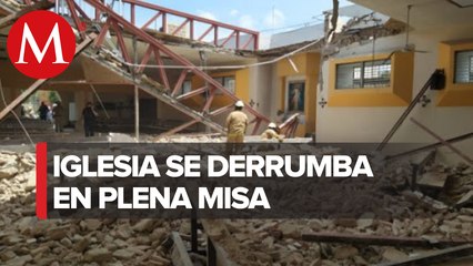 Derrumbe de iglesia en Zapopan deja 14 lesionados