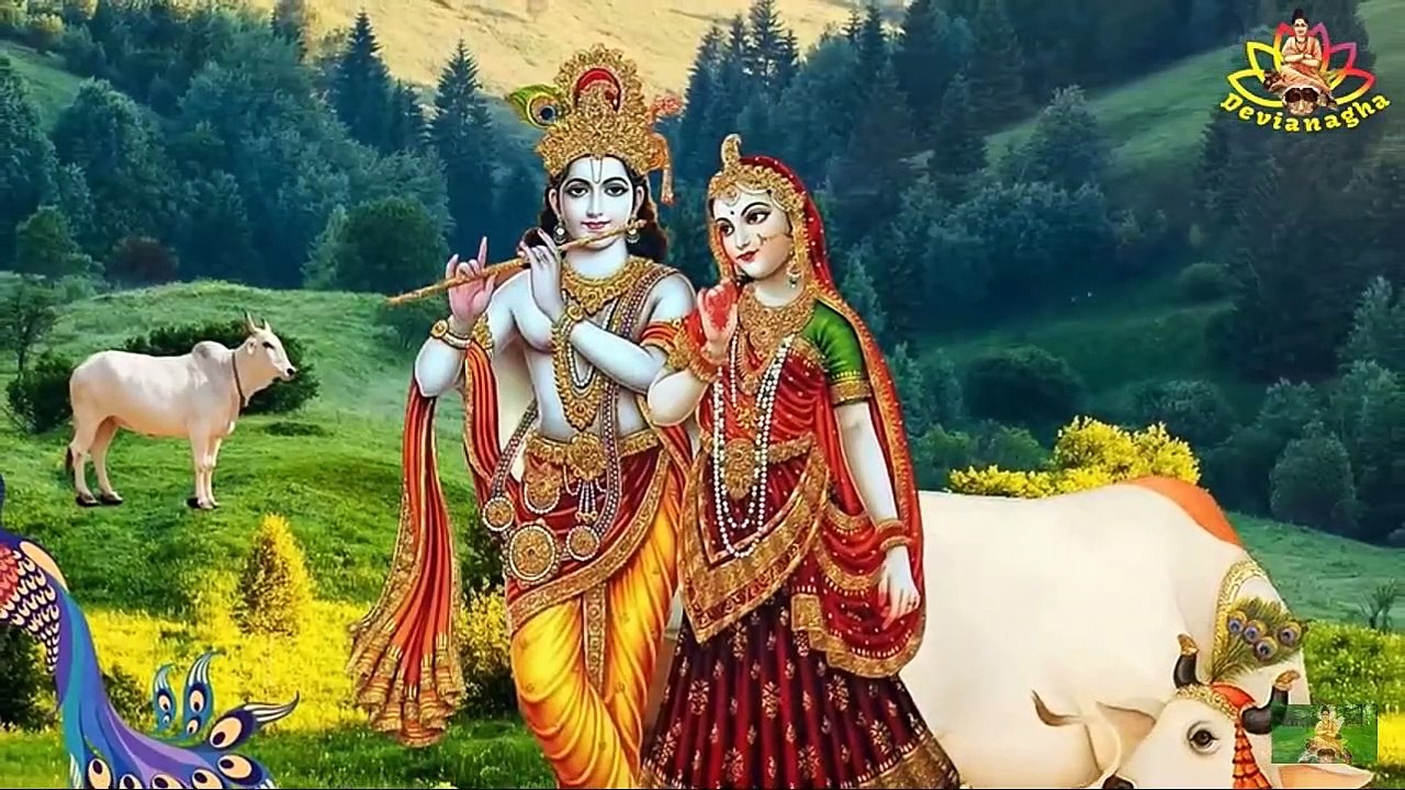 Meditation music:Flute music of Sri Krishna Relaxation and stress reliever music , healing sounds