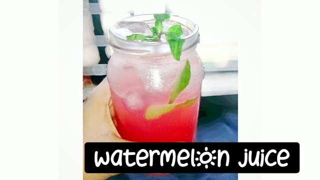 Refreshing watermelon juice - watermelon lemonade - refreshing drinks