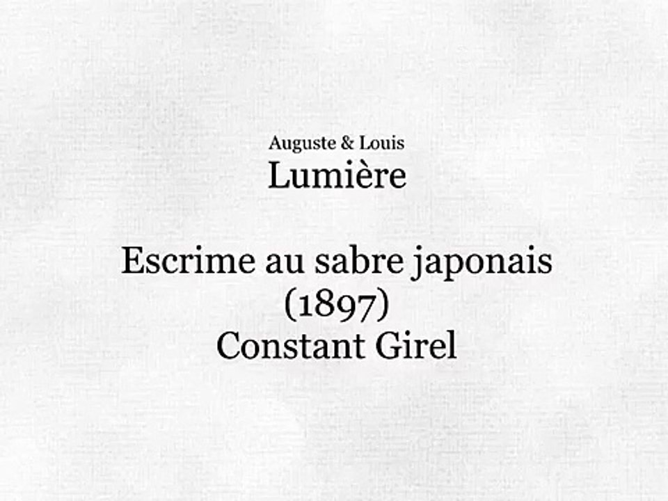 Escrime au sabre japonais (Esgrima con sables japoneses) [1897]