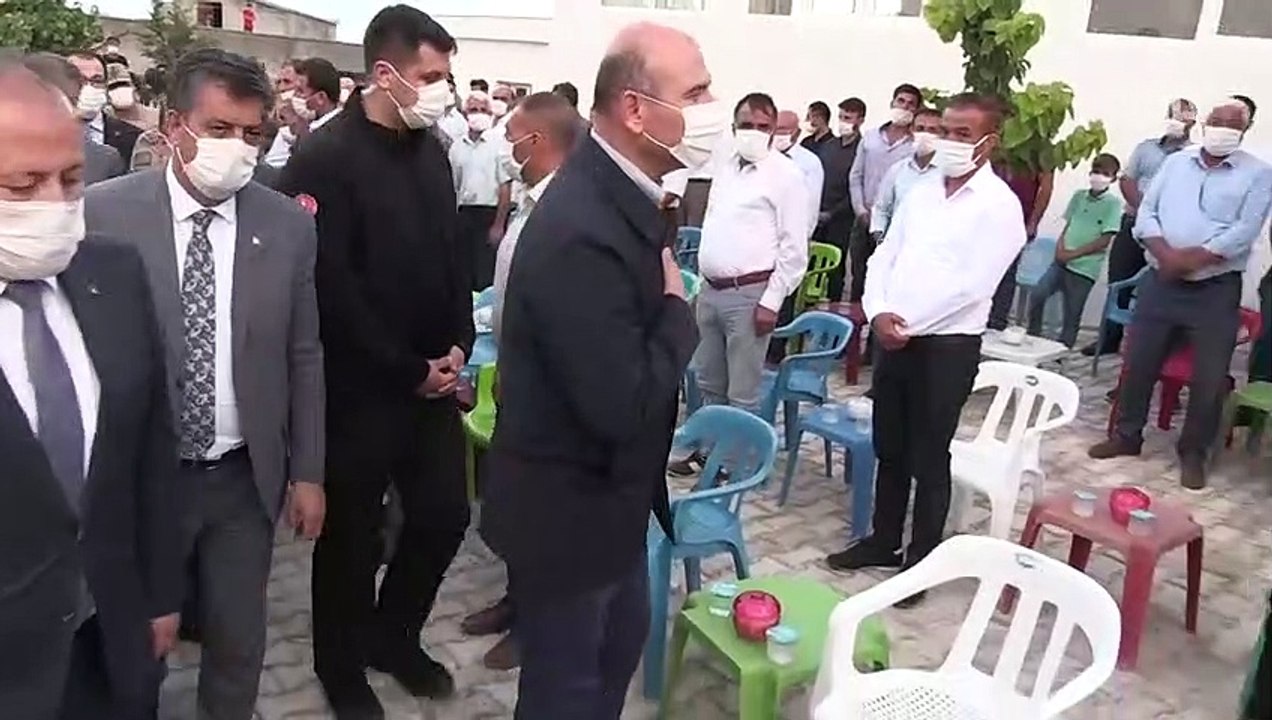Bakan Soylu, şehit işçilerin ailelerine taziye ziyaretinde bulundu