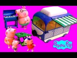 Play Doh Peppa Pig Holiday Campervan Picnic with Mommy - Autocaravana - Camping Car de Vacances