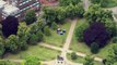 Police tents erected in Forbury Gardens