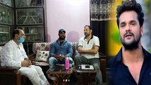 Sushant Singh Rajput के पिता से मिले Khesari Lal Yadav, कहा-बॉलीवुड में है नेपोटिज्म | FilmiBeat