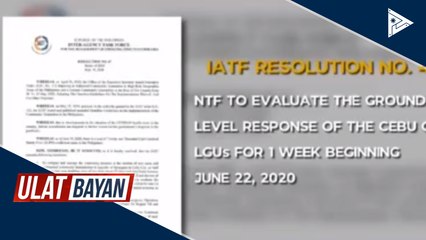 Bagong resolusyon ng IATF, inilatag