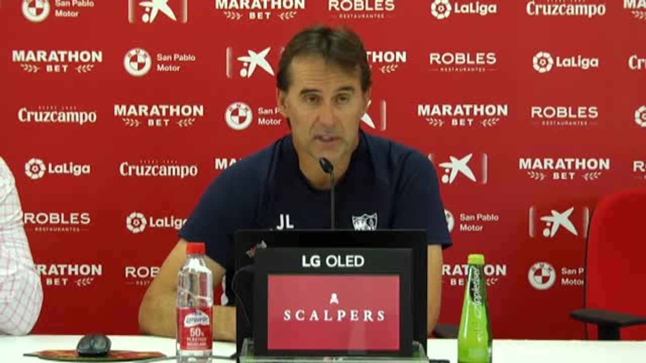Lopetegui defiende el trabajo de Rubi en el Betis y dice que es "muy buen entrenador"