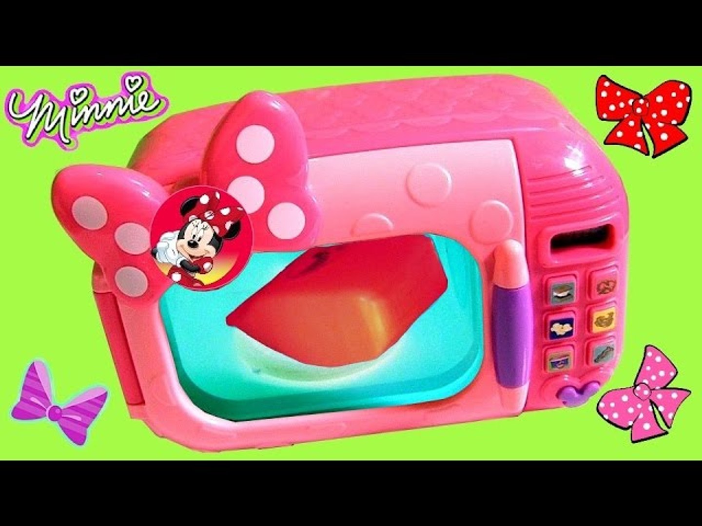 Minnie's Microwave Oven Toy with Electronic Cash Register Disney Minnie  BowTique Kitchen Baking Toy - video Dailymotion