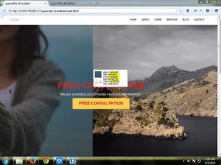 How to keep elements or texts on slides or background in html template