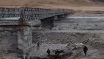 Army completes 60-meter-long bridge over Galwan river