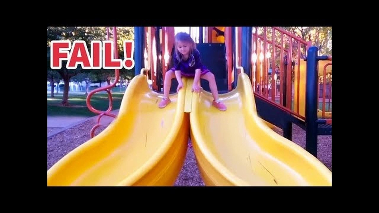 FUNNIES KIDS Slides FAILS! - LAUGH Extremely hard!