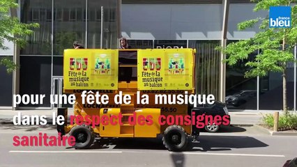 À Metz, des DJ's sur des nacelles élévatrices pour fêter la musique malgré les consignes sanitaires