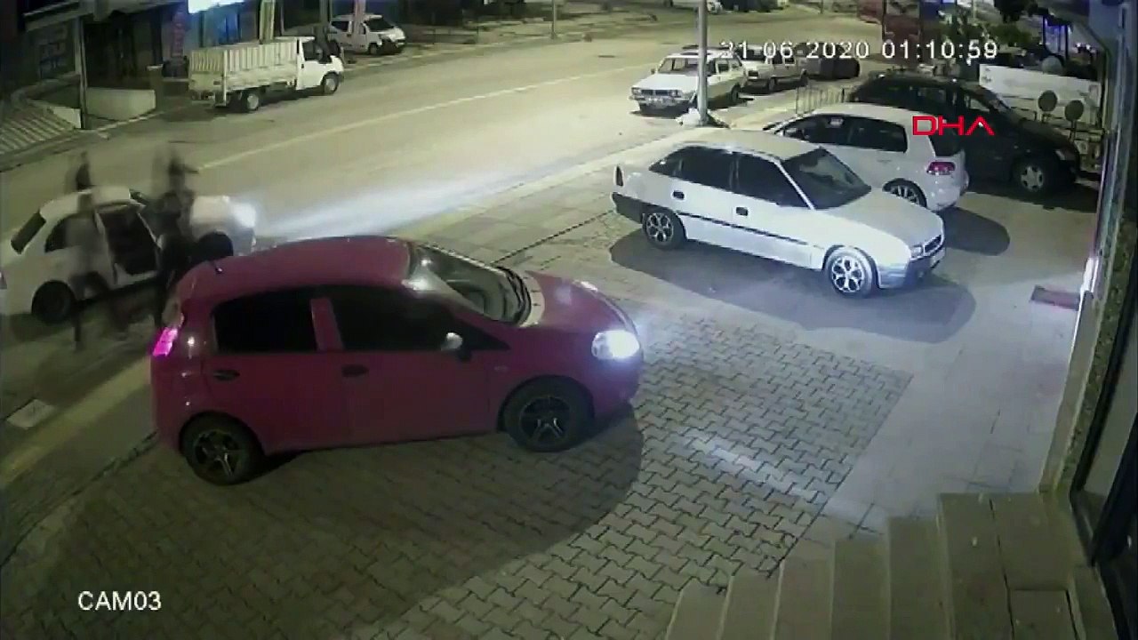 Trafik magandaları kick boks sporcusuna denk geldi