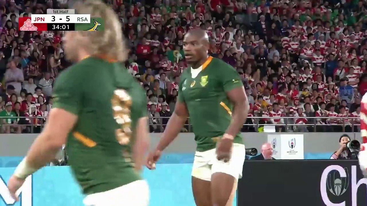 Extended Highlights  Japan 3-26 South Africa - Rugby World Cup 2019