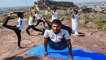 Watch 50 visuals of International Yoga Day