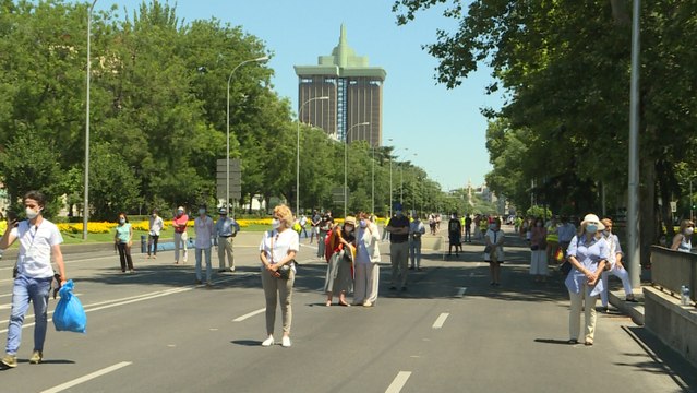 Homenaje a las víctimas del virus y a los profesionales que combatieron la pandemia