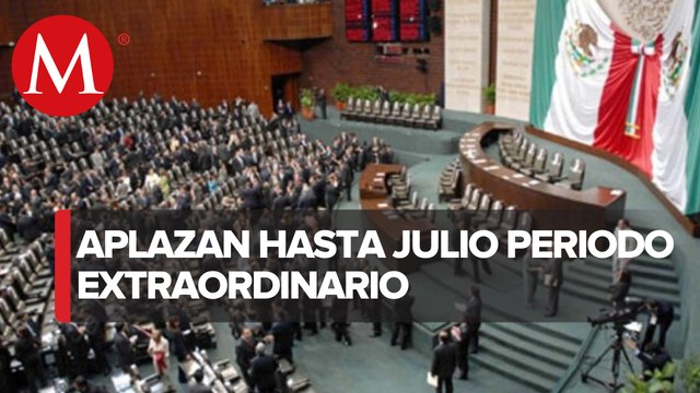 Diputados aplazan periodo extraordinario al 29 y 30 de junio