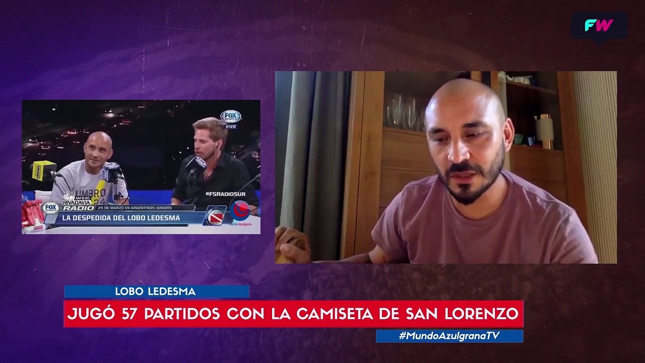 El Lobo Ledesma y su amor por San Lorenzo