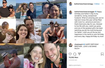 'I thank God every day for you': Katherine Schwarzenegger gushes over husband Chris Pratt