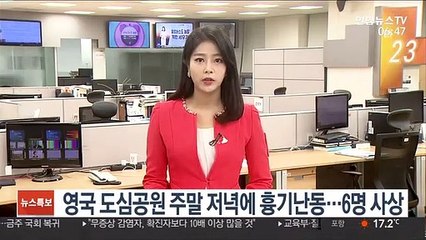 영국 도심공원 주말 저녁에 흉기난동…6명 사상