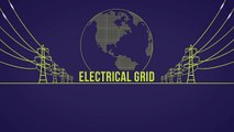 Electrical Grid  - simple technology illustration