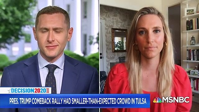 White HouseDenies, Deflects Small Crowd At Trump Comeback Campaign Rally | MSNBC world news