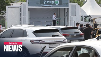 Local private cram school holds drive-in college admissions briefing amid COVID-19 outbreak