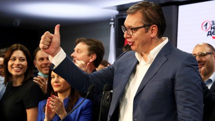 Serbia’s ruling party claims election win