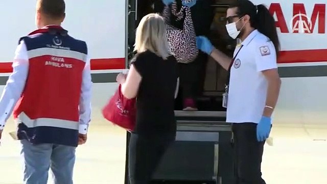 Türkmenistan'dan ambulans uçakla yurda getirildi