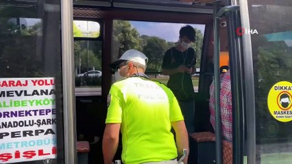 İstanbul’da minibüslere şok uygulama: 7 yolcu fazla çıktı