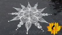 Rangoli || Simple Kolams For Beginners || Easy Kolams || Viji Pattern Art