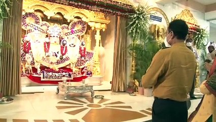 PRADIPSINH JADEJA OFFER PRAYERS AT LORD JAGANNATH TEMPLE IN AHMEDABAD BEFORE RATH YATRA