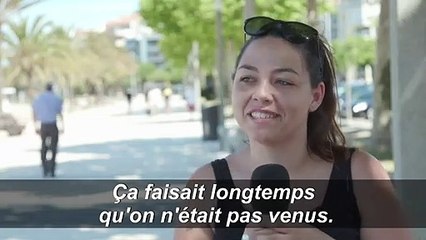 A Roses en Espagne, les touristes étrangers de retour