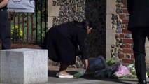 Priti Patel pays her respects to terror victims