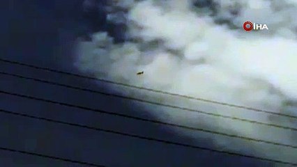 Ankara'da eğitim uçağı düştü! Pilotlar sağ olarak kurtuldu