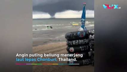 Horor, Penampakan Puting Beliung di Laut Thailand