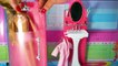 Barbie morning routine barbie shower in pink bathroom-