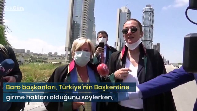 Baro başkanlarına polis müdahalesi: Valilik yürüyüşe izin vermiyor