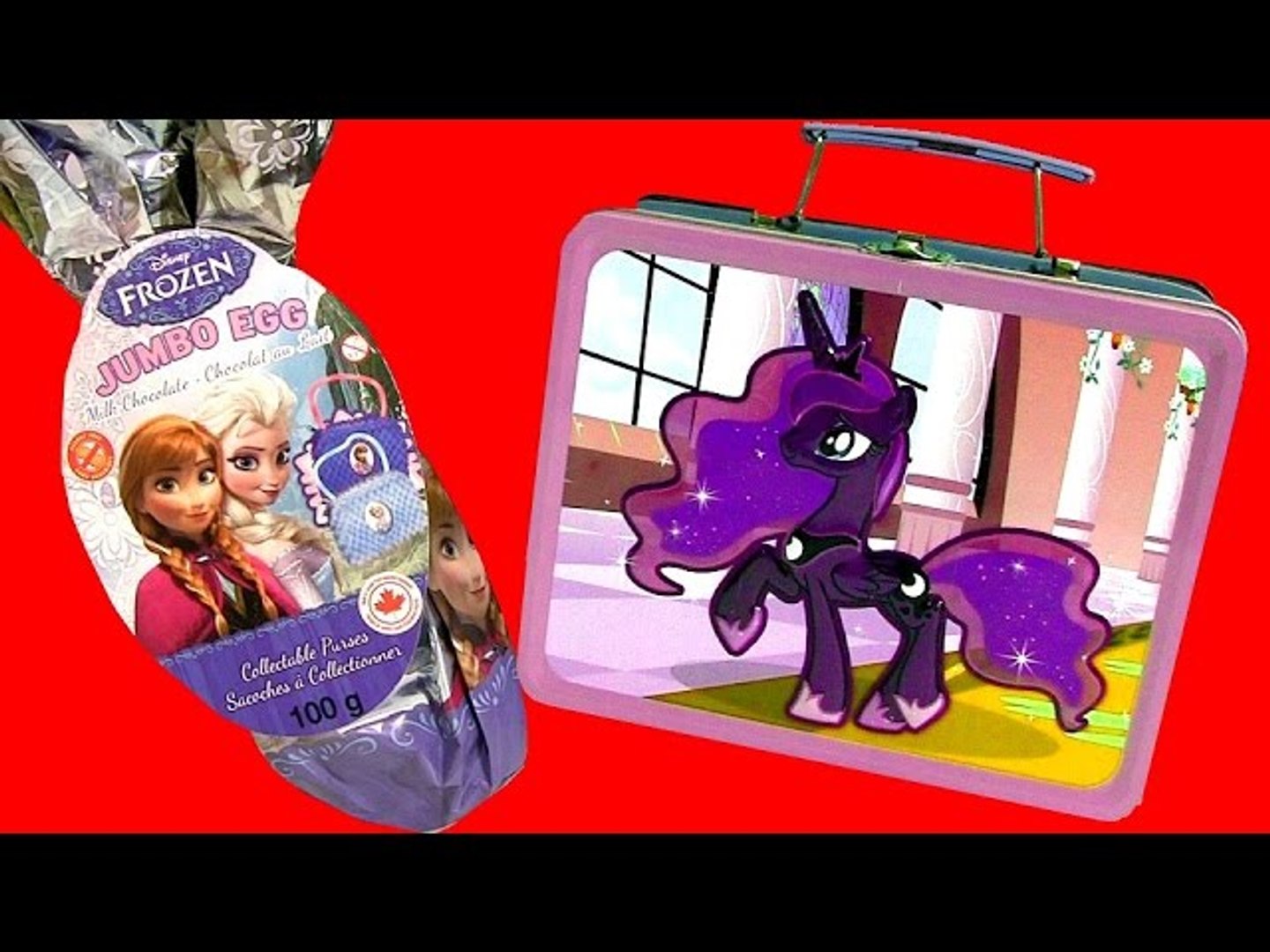 MyLittlePony Lunch Box Surprise Giant Disney Frozen Jumbo Choco Egg  Princess Anna Elsa Play-Doh - video Dailymotion