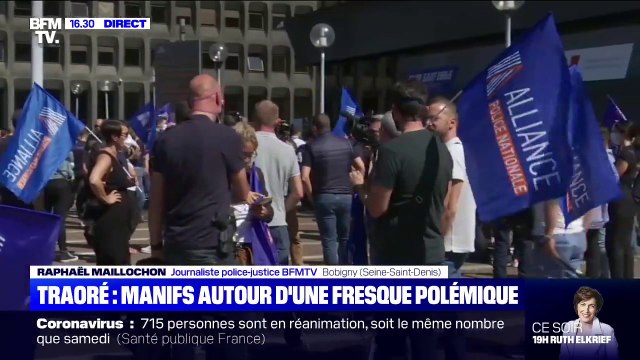 Affaire Traoré: environ 200 policiers rassemblés au pied de la préfecture de Seine-Saint-Denis