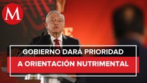 AMLO presenta video de campaña nutricional que iniciará el próximo mes