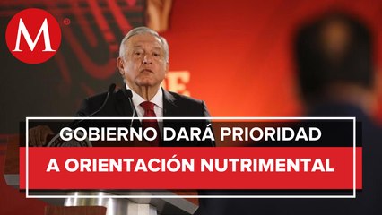 AMLO presenta video de campaña nutricional que iniciará el próximo mes
