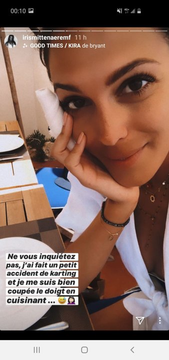 Iris Mittenaere victime d’un accident de karting pendant ses vacances en Corse !