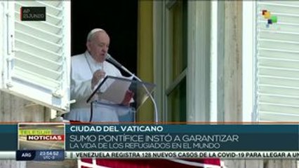 Llama Papa Francisco al mundo a garantizar la seguridad de refugiados
