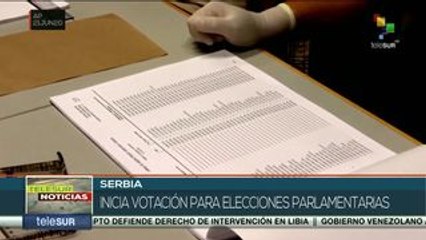Inicia la elección parlamentaria en Serbia