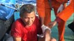 Dramatic rescue of Indonesian fishermen stranded at sea after their ship capsized