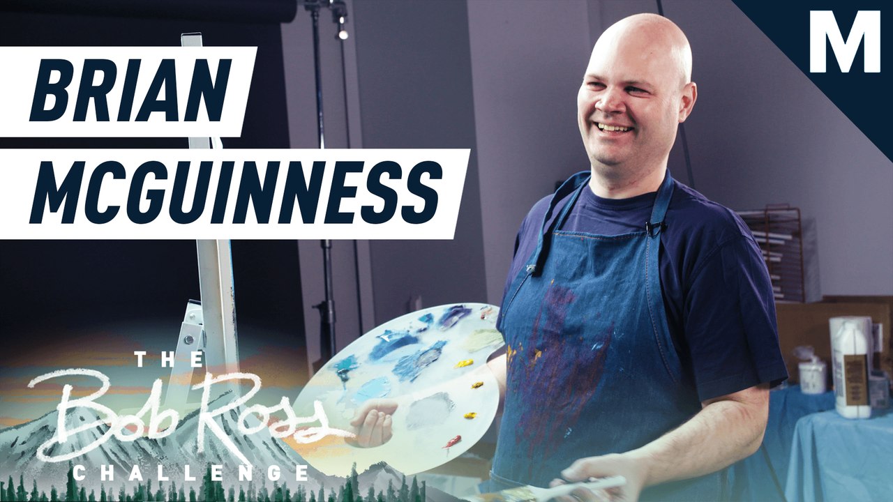 Comedian Brian McGuinness paints a fairy forest — The Bob Ross Challenge