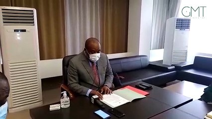 Conférence de presse (acte 1) du maire de Libreville Léandre Nzue, relative au budget primitif 2020