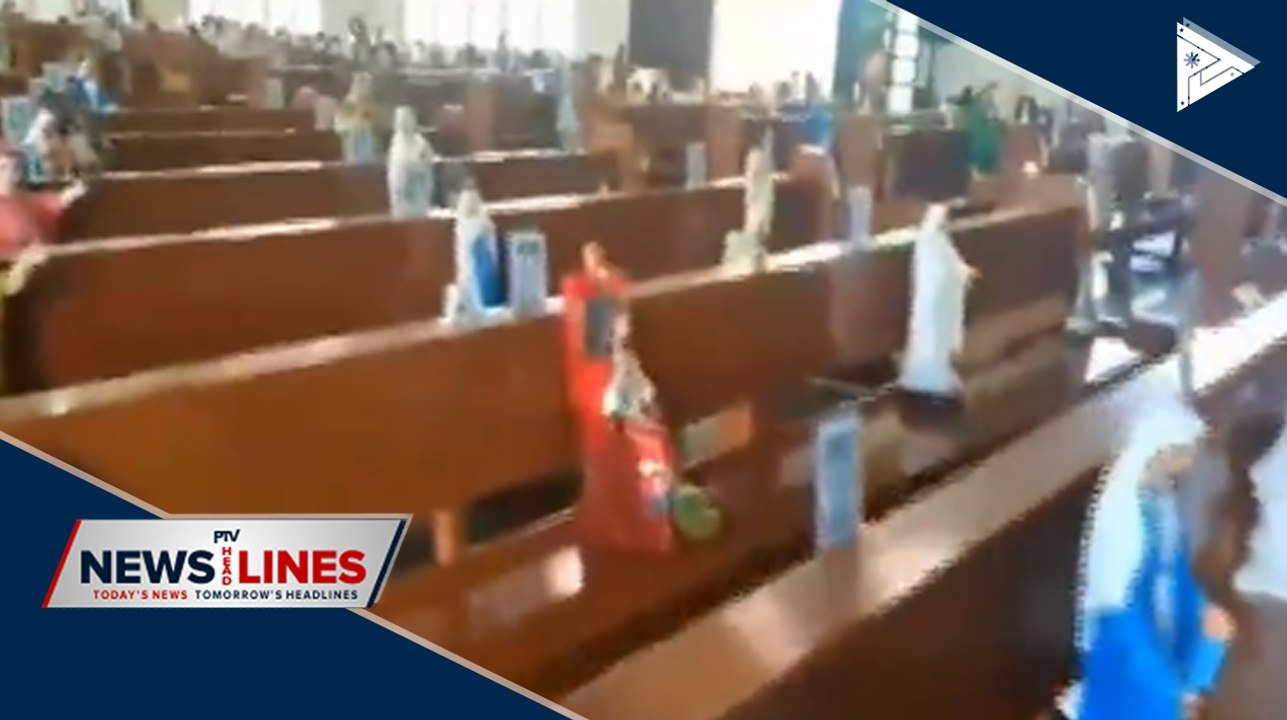 Health protocols observed in church masses on MGCQ areas