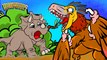 Quicksand!  Triceratops Vs Velociraptor | Dinosaur Songs from Dinostory by Howdytoons S2E6