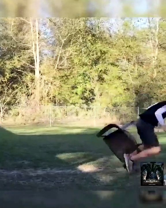 That guy running away from that falling tree almost got himself speared. Tha...